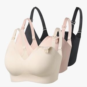 Momcozy Nursing Bra for Breastfeeding, YN21 Seamless Ultra Comfort Maternity